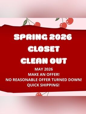 Spring 2026 Closet Clean Out Graphic - Red & Pink